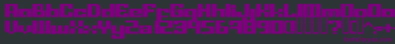 Шрифт LeftoversIi – фиолетовые шрифты на чёрном фоне