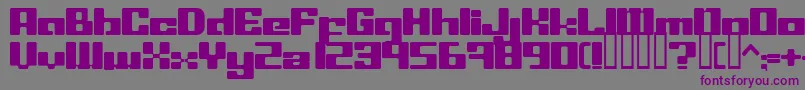 LeftoversIi Font – Purple Fonts on Gray Background