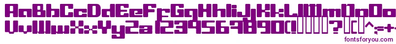 LeftoversIi-fontti – violetit fontit valkoisella taustalla