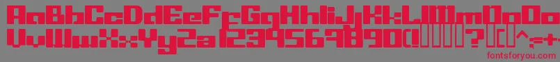LeftoversIi Font – Red Fonts on Gray Background