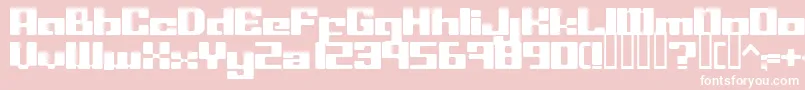 LeftoversIi-fontti – valkoiset fontit vaaleanpunaisella taustalla