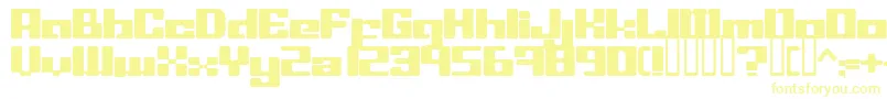 LeftoversIi Font – Yellow Fonts on White Background