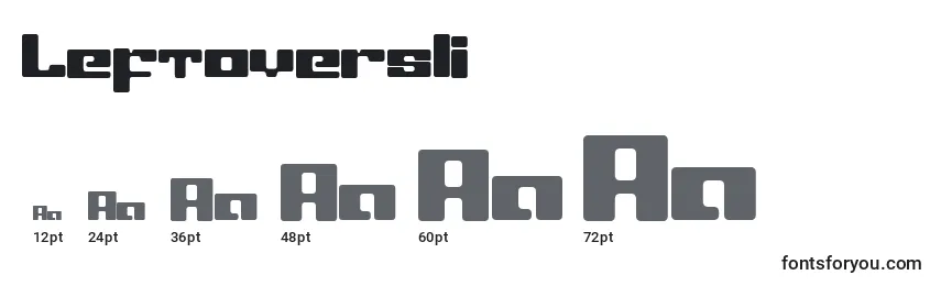 LeftoversIi Font Sizes