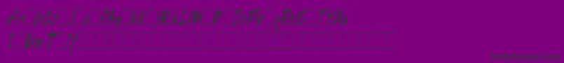 TigerRagAltsLetPlain.1.0 Font – Black Fonts on Purple Background