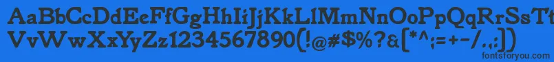 Knorke Font – Black Fonts on Blue Background