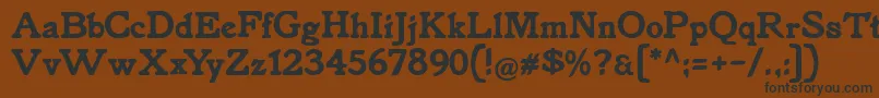 Knorke Font – Black Fonts on Brown Background