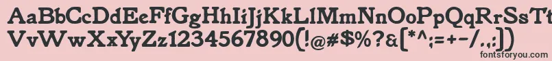 Knorke Font – Black Fonts on Pink Background
