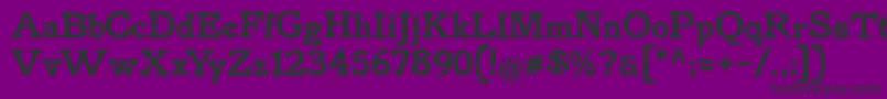 Knorke Font – Black Fonts on Purple Background