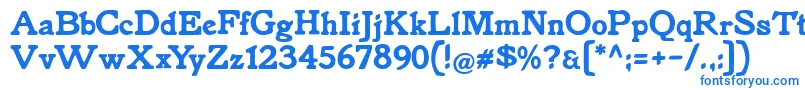 Knorke Font – Blue Fonts on White Background