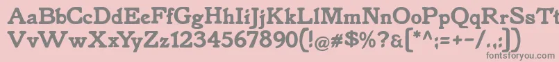 Knorke Font – Gray Fonts on Pink Background