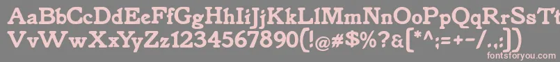 Knorke Font – Pink Fonts on Gray Background