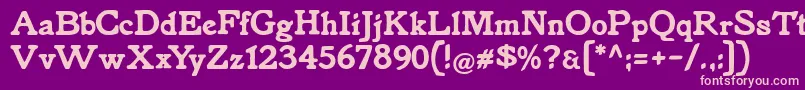 Knorke Font – Pink Fonts on Purple Background