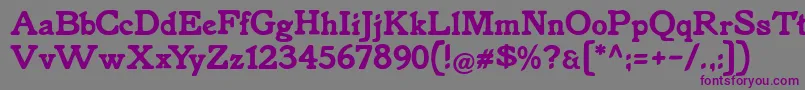 Knorke Font – Purple Fonts on Gray Background