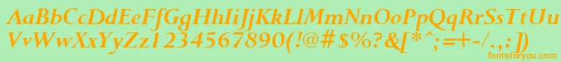More about PurloinBoldItalic Font PurloinBoldItalic Font – Orange Fonts on Green Background