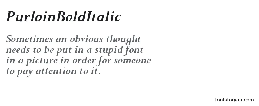 Review of the PurloinBoldItalic Font