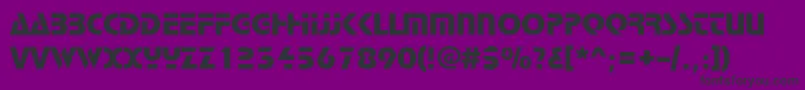 Stop Font – Black Fonts on Purple Background