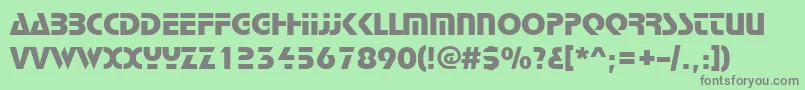 Stop Font – Gray Fonts on Green Background