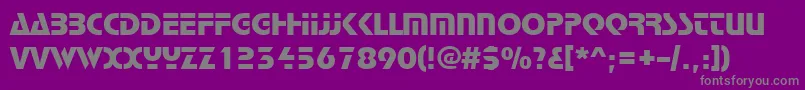 Stop Font – Gray Fonts on Purple Background