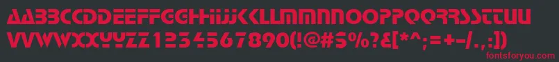 Stop Font – Red Fonts on Black Background