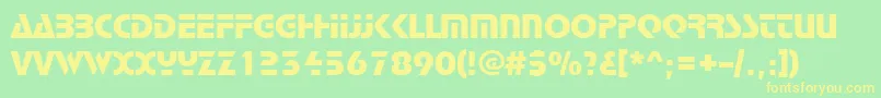 Stop Font – Yellow Fonts on Green Background