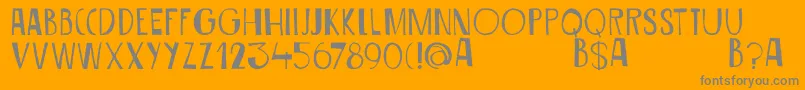Więcej informacji o czcionce DkSiriusB Czcionka DkSiriusB – szare czcionki na pomarańczowym tle