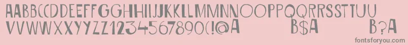 DkSiriusB Font – Gray Fonts on Pink Background