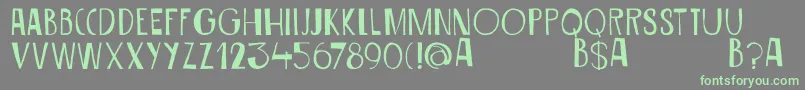 DkSiriusB Font – Green Fonts on Gray Background