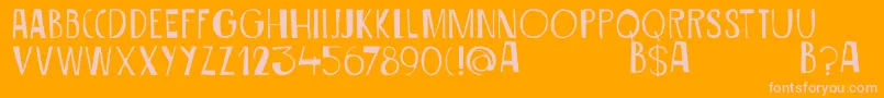 DkSiriusB Font – Pink Fonts on Orange Background