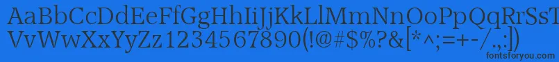 AccoladelhRegular Font – Black Fonts on Blue Background