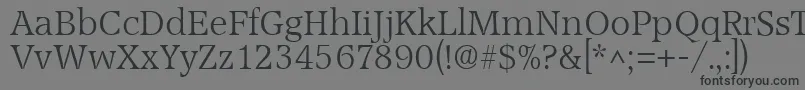 AccoladelhRegular Font – Black Fonts on Gray Background