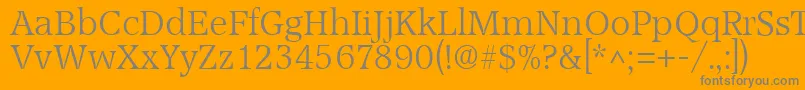 AccoladelhRegular Font – Gray Fonts on Orange Background