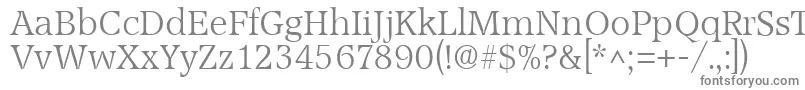 AccoladelhRegular-Schriftart – Graue Schriften auf weißem Hintergrund