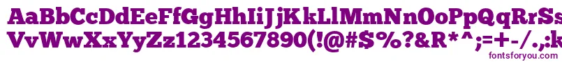 Chunkfive Font – Purple Fonts on White Background