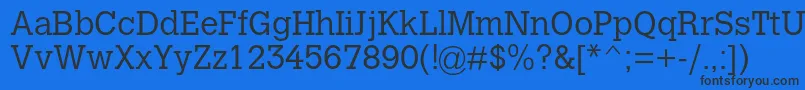 CalvertmtstdLight Font – Black Fonts on Blue Background