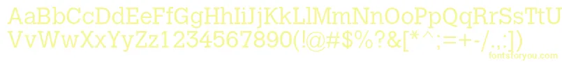 CalvertmtstdLight-fontti – keltaiset fontit