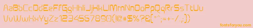 Aunchanted Font – Orange Fonts on Pink Background