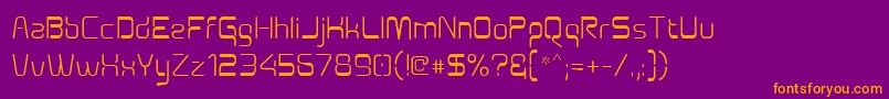 Aunchanted Font – Orange Fonts on Purple Background