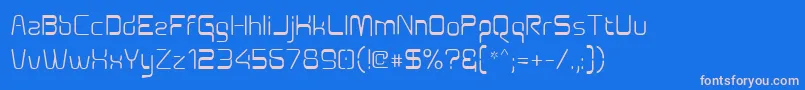 Aunchanted Font – Pink Fonts on Blue Background