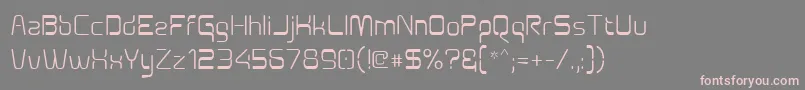 Aunchanted Font – Pink Fonts on Gray Background