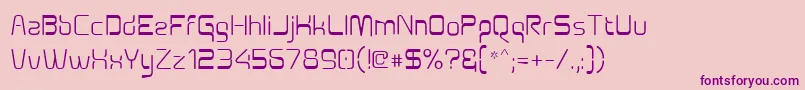 Aunchanted Font – Purple Fonts on Pink Background