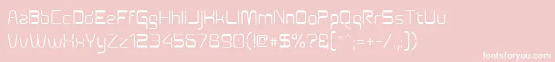 Aunchanted Font – White Fonts on Pink Background