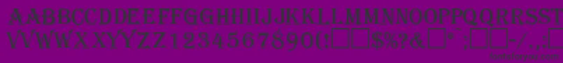 More about GazettecapssskRegular Font GazettecapssskRegular Font – Black Fonts on Purple Background