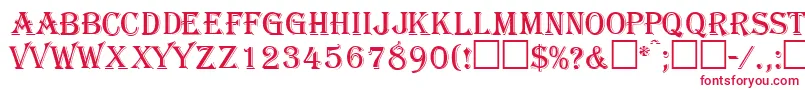 GazettecapssskRegular Font – Red Fonts