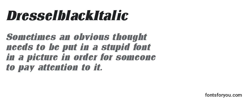 DresselblackItalic Font