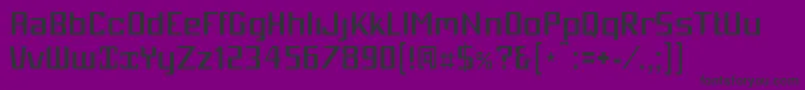 Mobicrg-Schriftart – Schwarze Schriften auf violettem Hintergrund