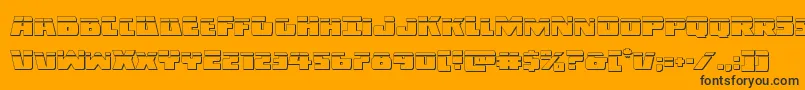 Darkalliancebullet Font – Black Fonts on Orange Background