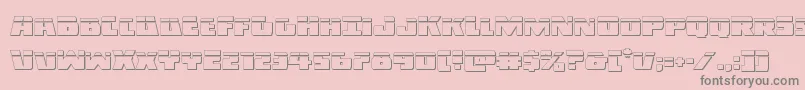 Шрифт Darkalliancebullet – серые шрифты на розовом фоне