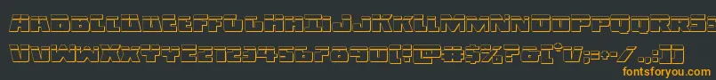 Darkalliancebullet Font – Orange Fonts on Black Background