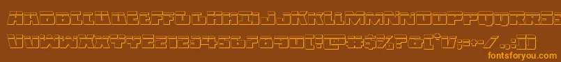 Darkalliancebullet Font – Orange Fonts on Brown Background