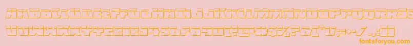 Darkalliancebullet Font – Orange Fonts on Pink Background